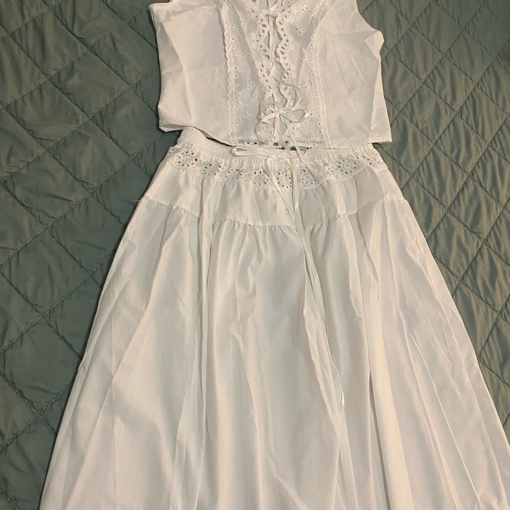 Elegant White Polyester Blouse